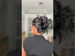 the cutest date night hair style #hairtutorial #hairtutorial #hairstyle