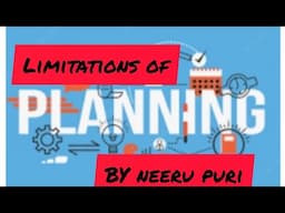 Limitations of planning || Business studies class 12 CBSE || COMMERCE
