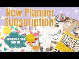 New Planything Subscriptions Unboxing & Plan With Me! | Reading Through the Seasons | Washi