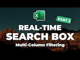Real-Time Multi-Column Data Search Box in Excel with FILTER function [Part 2]