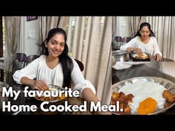 Eating my favourite home meal after getting back from Japan | Ahaana Krishna
