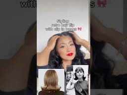 Flipped out hairstyle 🎀