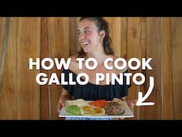 My first video talking only in Spanish 😂 | SWEDISH GIRL COOKS COSTA RICAN "GALLO PINTO"