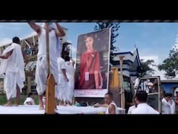 शोक में डूबा मणिपुर: नगंथोई कोंगब्राइलात्पम का पार्थिव शरीर इम्फाल लाया गया"
