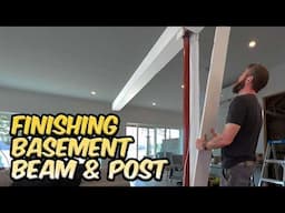 We Wrapped a Steel Beam and Post.. Easier than drywall!