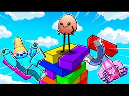 Trolling EVERYONE In GIANT JENGA In ROBLOX