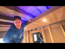 DAY 300 Off Grid - Building INSANELY COOL Cabin Features!