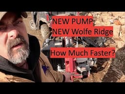 New Pump on Wolfe Ridge Splitter..NEW MACHINE #firewood