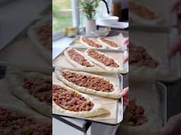 Middle Eastern Meat Flatbreads #recipe #food #middleeastfood #lahmacun #armenian