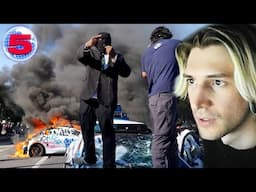 LA Riots | xQc Reacts to Channel 5