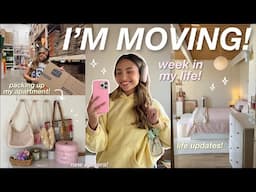 WIML ⭐️ I’M MOVING! packing up my apartment, huge life update, new camera, running errands, etc!