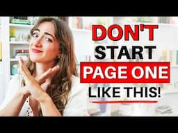 First Page MISTAKES New Writers Make ❌ avoid these cringey clichés!