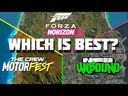 Which Open World Racer is BEST in 2025? | The Crew Motorfest vs Forza Horizon 5 vs NFS Unbound