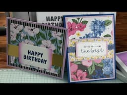 Pattern of Friendship Card Tutorials - by Stampin’ Up! - Lovely Garden DSP - April Card Club
