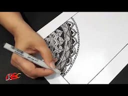 Mandala Art: Easy Freehand  Mandala for Beginners | JK Arts Classes #04