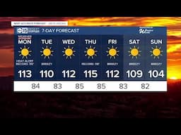 Extreme Heat Warning today, 110s continue this week in the Valley