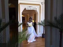 Vj designing her bride wedding dress #content #shorts #short #fashion #amvca #trends #diy #corset