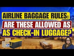 🔴AIRLINE BAGGAGE RULES: ARE BOXES AND CONTAINERS ALLOWED AS CHECKIN LUGGAGE? WHAT YOU NEED TO KNOW