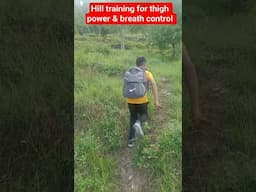 Hill training for thighs power & breath control #cricketwithsachinbora #shorts #cricketfitness