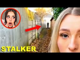 she CAUGHT him STALKING her!! *CREEPY*