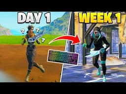 1 Week Controller To Keyboard & Mouse Progression! (Fortnite)