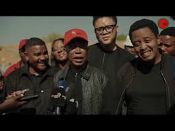 The EFF President Julius_S_Malema engaging with members of the media
