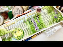 Beginner Watercolor Textured Backgrounds - Tips and Techniques/Nature Journal