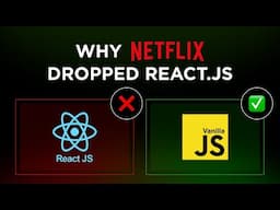 React JS vs Vanilla | Netflix Cut Load Times by 50% – The Secret? Ditching React.js!