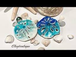 Polymer Clay Faux Painted Sand Dollar