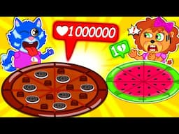 Aslan Yavrusu | Çikolata ve karpuzlu pizza | Çocuklar için çizgi film