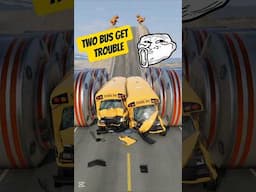 Two bus get's Trouble😱💀#trendingshorts #trendingvideo #viralvideo #beamngdrive