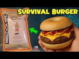 Ultimate MRE Hamburger? | Minotaur Emergency Ration 🍔 Commercial Meal Ready To Eat Taste Test Review