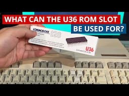 Exploring the Commodore 128 U36 empty ROM slot and testing out the luma fix to remove jail bars