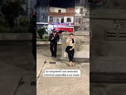 La sorprendí con serenata mientras esperaba a su novio #fyp  #viralvideo #parati #shorts