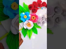 Handmade Flower Craft #shorts #youtubetshorts #myshort #shortvideo #viralvideo #flowecraft #ytshort