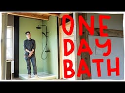 Building a bathroom in ONE DAY??