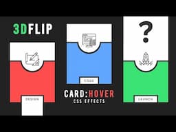 CSS Card Hover Effects | Html & CSS 3D Flip