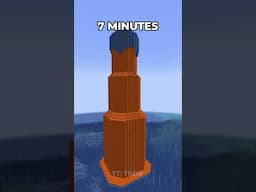 Tower Lavacast at Different Times #minecraft #shorts #meme