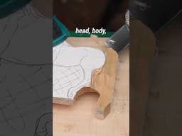 Hold up, this horse carving project? Way cooler than it has any right to be🐎#WoodCarving #Woodcraft