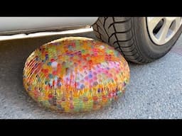 Crushing Crunchy & Soft Things by Car! EXPERIMENT: Car vs ORBEEZ BALLOON, Coca Cola, Fanta, Mirinda
