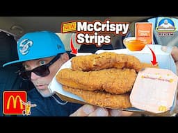 McDonald's® McCrispy Strips Review! 🤡🐔 | With NEW Creamy Chili Dipping Sauce! 🌶️ | theendorsement
