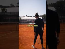 Don’t mess with Naomi’s flair 😂🎾