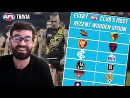 Can You Name EVERY AFL Club's Most Recent Wooden Spoon Season? (AFL Trivia)