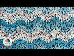 Crochet Amazing Easy Breaking Waves Blanket Pattern