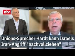 Unions-Sprecher Hardt kann Israels Iran-Angriff "nachvollziehen"