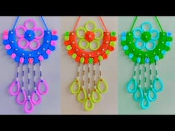 DIY Easy Wall Hanging Using Hair Bands & Woollen Thread | Woolen Craft Wall Hanging for Home Decor