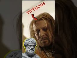 Ned Stark: Is being virtuous beneficial? #philosophy #aristotle #gameofthrones #stoicism