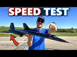How FAST is the E-flite SR-71 Blackbird RC Jet?