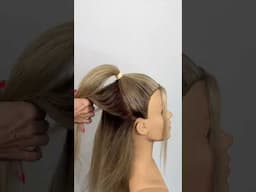 The perfect ponytail hack! #hairstyle #braidedhair