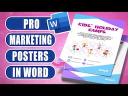 How to Design an Eye-Catching Marketing Posters in MS Word | No Design Skills Needed!